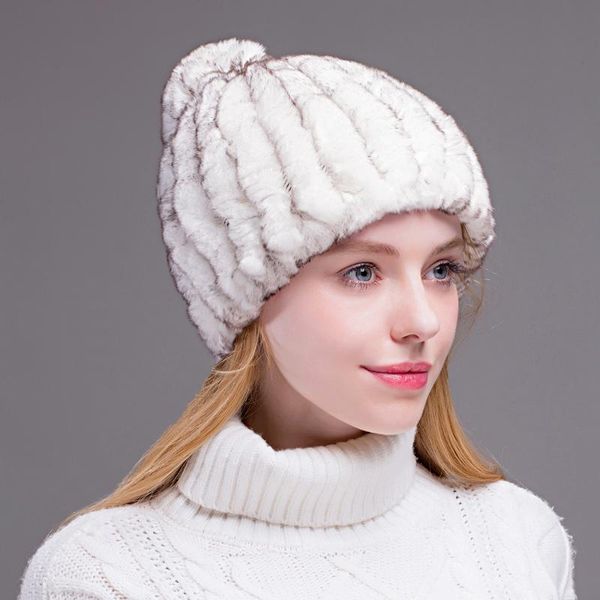 

ycfur women hats beanies winter warm 2 uses hats scarves for women elastic rex fur hat cap neck warmer scarf female, Blue;gray