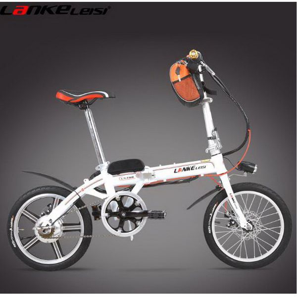 

tb311108/electric bicycle 16-inch mini-portable lithium battery electric car /36v electric bikes/electrostatic paint, Silver;blue