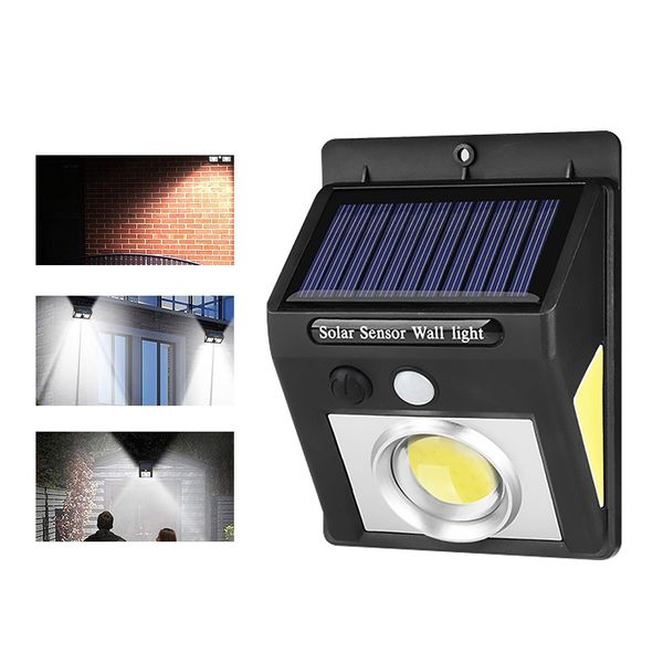 

LED Solar Light Outdoor 25 37 50 62 COB LED Solar Wall Light Lamp Waterproof 2 Modes Motion Sensor Solar Powered Garden Lights