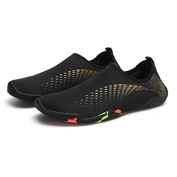 

water shoes yoga exercise soft rubber for men beach barefoot swimming pool boating surfing quick dry sports diving socks outdoor, Black