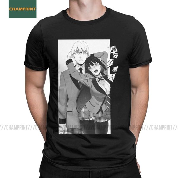 

kakegurui kaede manyuda and yumeko jabami men's t shirt anime manga japanese momobami tee shirt short sleeve t-shirt cotton