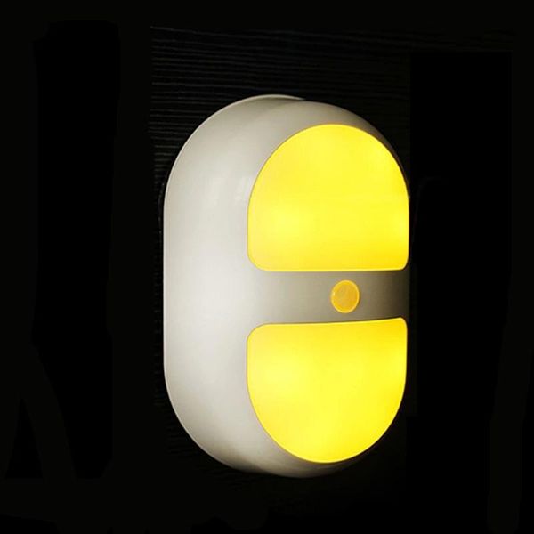 Sensore LED Night Light ABS del corpo umano luce di notte per i bambini Bambini Camera di notte della lampada Light Control