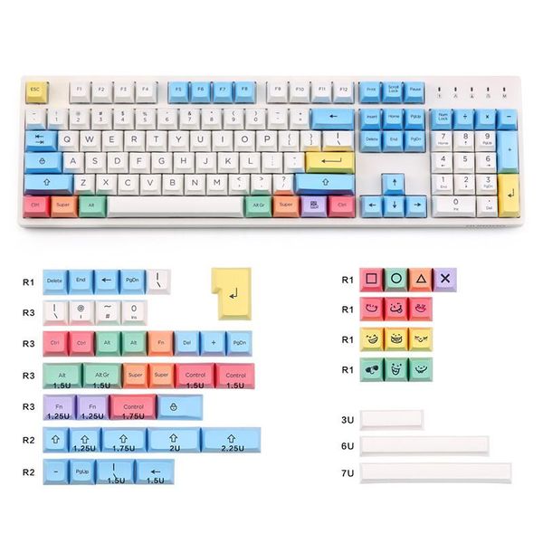 

cgjxspbt sa chalk keycaps set 158 keys cherry mx switch keycaps for wired usb mechanical gaming keyboard t200524