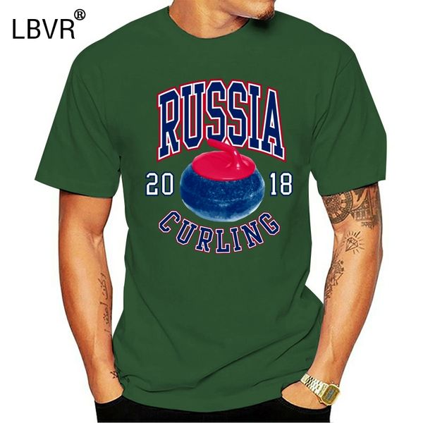 

россия curling 2018 унисекс t-shirt - спорт серый