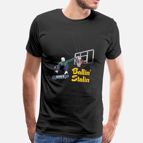 

ballin stalin t shirt men printing cotton o neck cool cute fashion spring outfit shirt