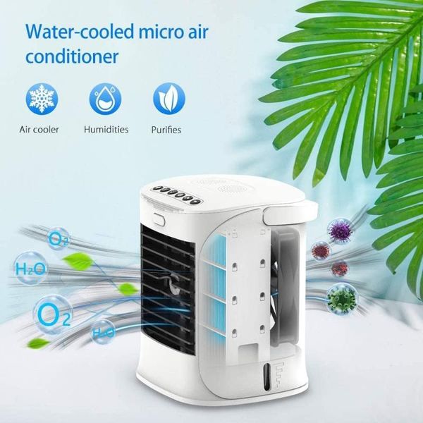

7 color portable mini air conditioner fan cooler usb arctic cooling the quick easy way to cool fan personal space for home