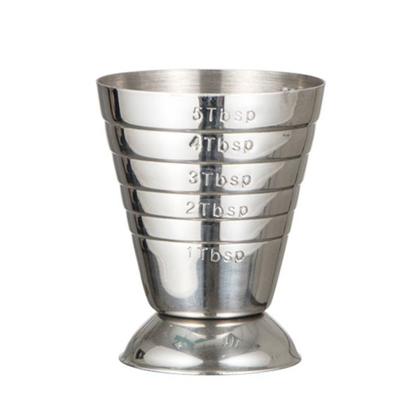 

75мл многоцелевой бар коктейль из нержавеющей стали серебро мерный стакан