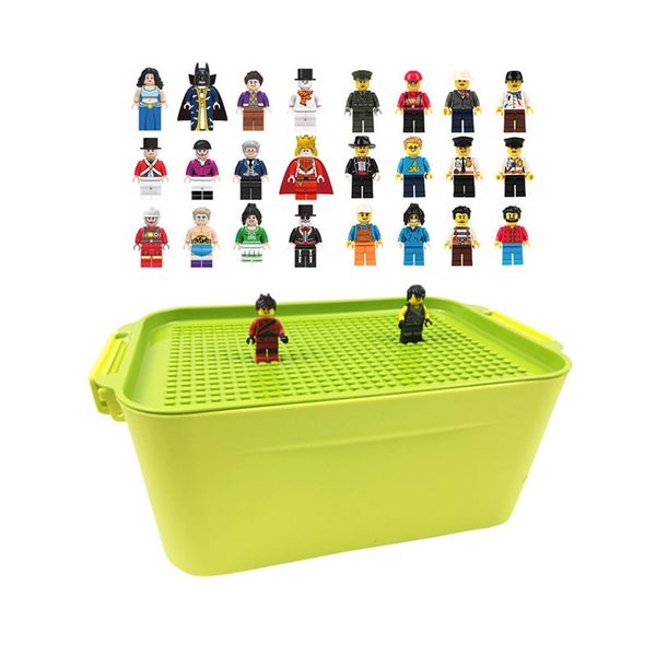 

100 city compatible building blocks diy brinquedos storage box 2019 boy girl toys gifts bricks mini figures or not for children y190606