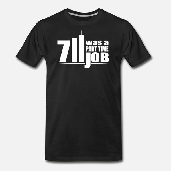 

seven eleven was a part time t shirt men anti-wrinkle cotton o neck pictures anti-wrinkle comical spring autumn natural shirt