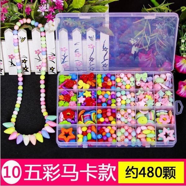 

children intelligent 12 size 24 cases diy children beaded sweet candy charming necklace beaded toy kid gift
