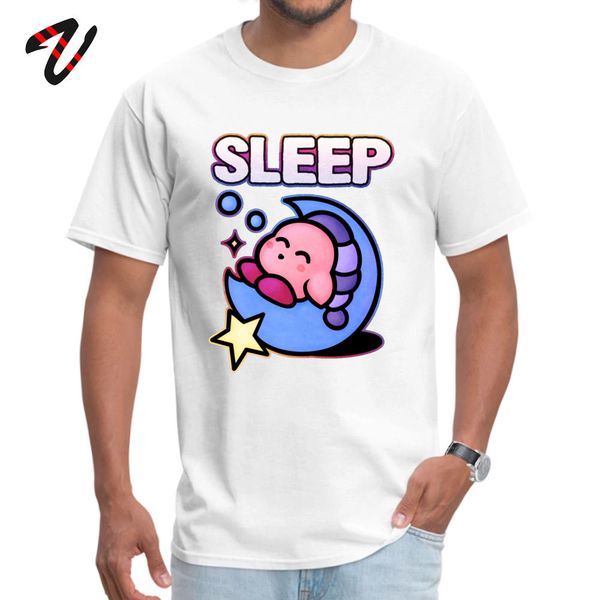 

kirby sleep fitness tshirt for men kawaii t-shirts world of tanks summer t shirt comics tees mexican skull faddish crew neck