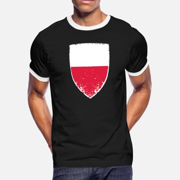 

flag of poland t shirt men knitted tee shirt plus size 3xl normal sunlight comfortable spring family shirt