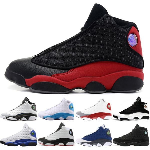 

13 13s men basketball shoes bred flints history of flight altitude xiii sport shoes designer athletics sneakers us 7-13, Black