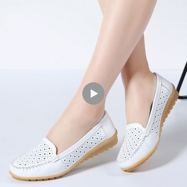 

женщины квартир обувь случайных бездельники женщины из натуральной кожа скольжения на ballerines квартир кормящей обуви мягких удобные маточ, Black