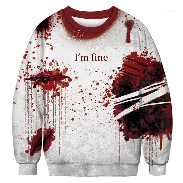 

loose hoodies homme spring autumn clothing halloween crew neck mens sweatshirt pullover long sleeve, Black