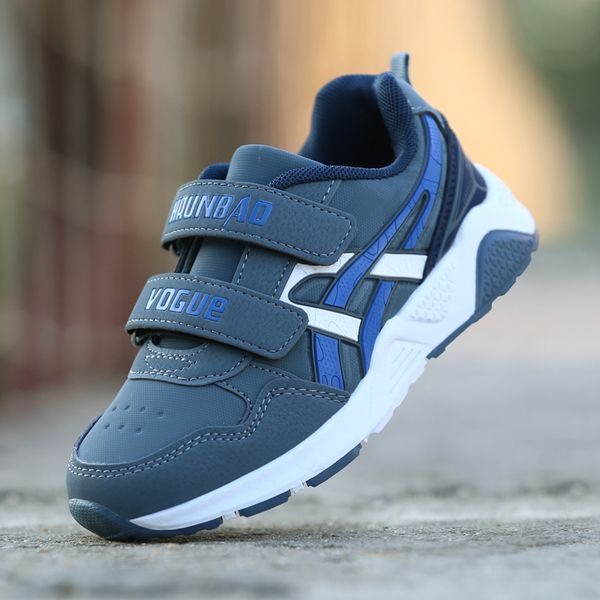 

sport children shoes for boys sneakers kids casual shoes girls sneakers running footwear hook&loop fashion sapato infantil 2020, Black