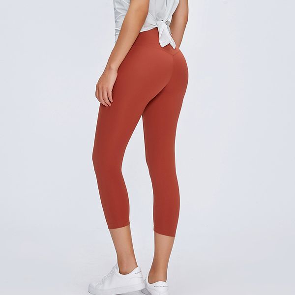 

10 colors classical 2.0 versions soft naked-feel athletic fitness leggings women stretchy high waist gym sport tights yoga pants, White;red