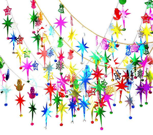 

2m tree ornaments xmas outdoor colorful garland s eve party supplies easter festival wedding birthday home decor