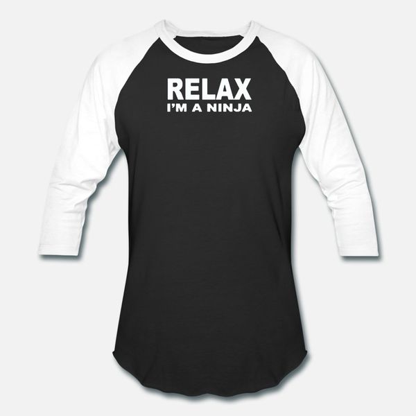 

relax i m a ninja тенниски мужчин вязаная хлопка s-3xl сплошной цвет интересные аутентичные summer style family рубашка
