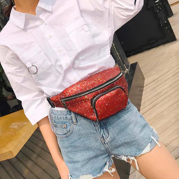 

women fashion sequins leather messenger bag shoulder bag chest popular n21