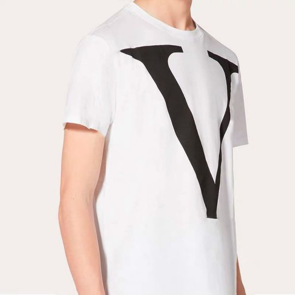 

20ss mens fashion t shirts street style black white colors t shirt for spring summer 2020 casual tees clothing, White;black
