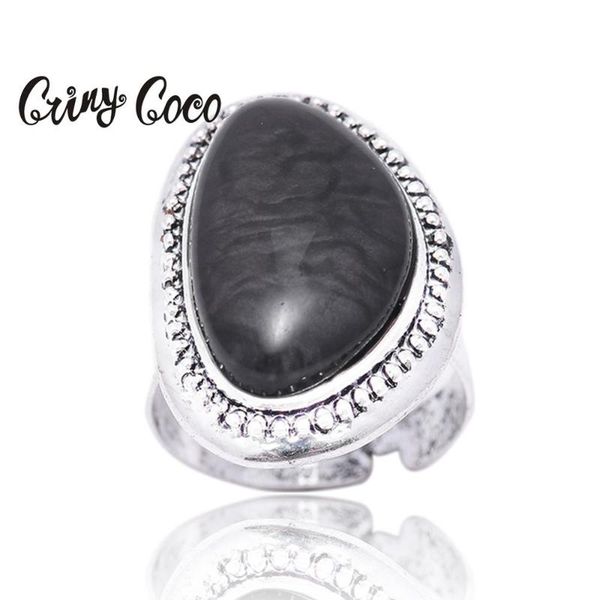 

cring coco jewelry wedding silver color rings for women teen girls mothers day adjustable opening gifts birthstone ring 2020 new, Golden;silver