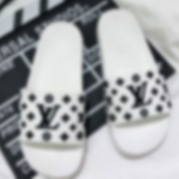 

2020 lv louis vv vuitton new slide summer wide slippery sandals flip flop shipping men woman 050