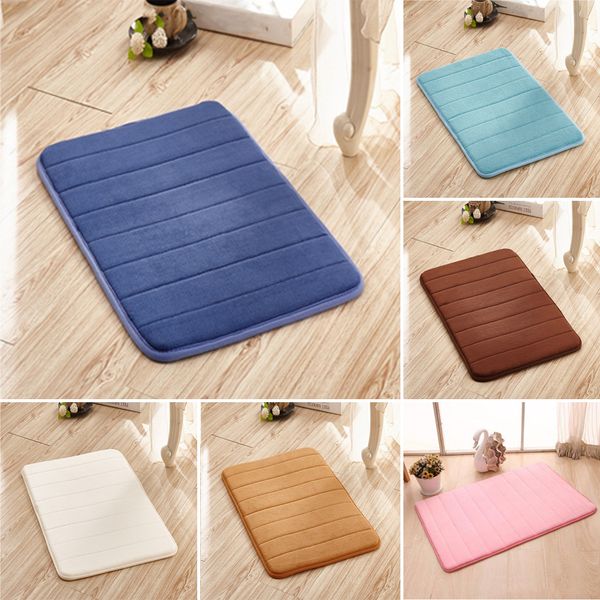 

absorb water mat kitchen coral fleece carpet rug floor anti-slip shaggy