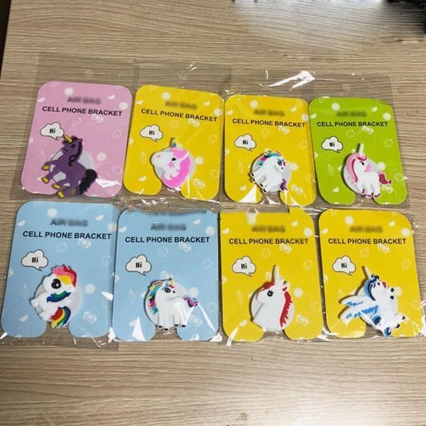 

car retractable unicorn with card airbag back retail ring phone bracket lazy bracket cartoon mobile qpseller dkexf