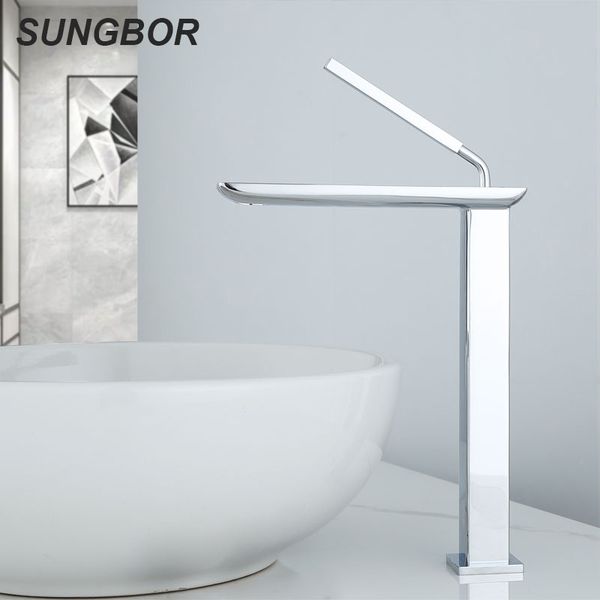 

black/white tall basin faucet modern bathroom faucet painted brass single handle single hole and cold deck al-0130h