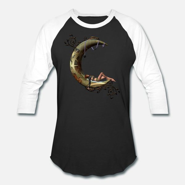 

wonderful steampunk women on a moon t shirt men printed 100% cotton s-xxxl formal cute funny casual summer style letter shirt