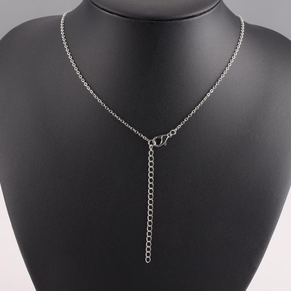 

chains 27cm stainless steel chain pendant necklace for men women link jewelry chokers, Silver
