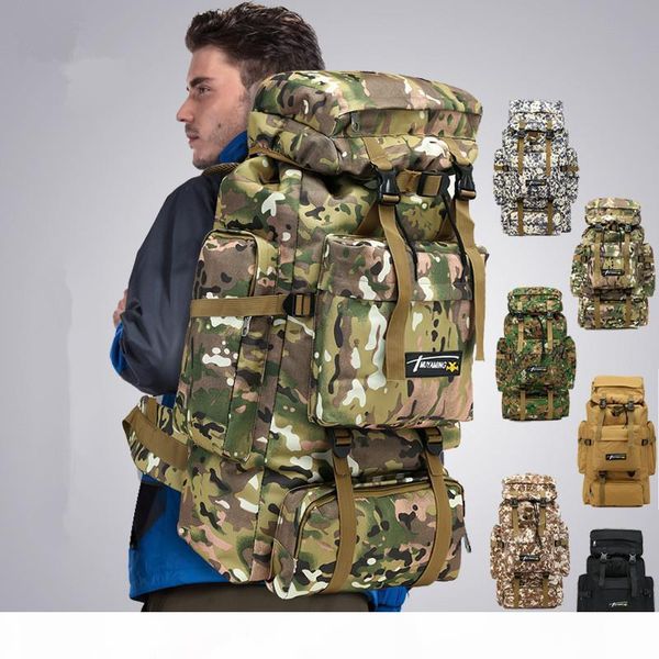 

6styles 70l camo tactical backpack military army waterproof hiking camping backpack travel rucksack outdoor sports climbing bag ffa1968