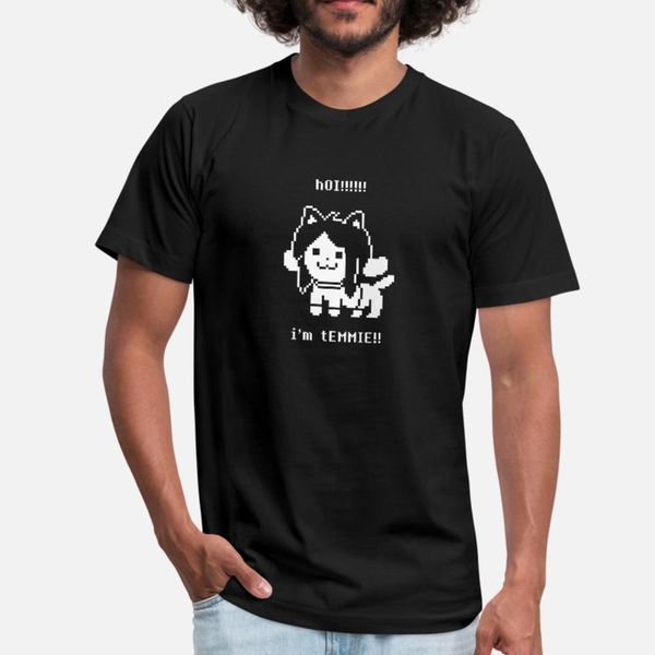 

i am temmie t shirt men design tee shirt size s-3xl kawaii famous basic spring autumn unique shirt