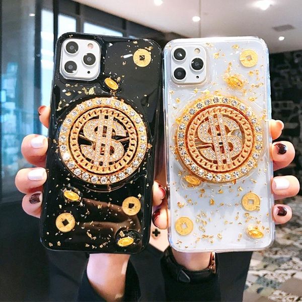 

diamond dollar turnplate phone case for iphone11pro max xs max x 8 7 plus phone case new