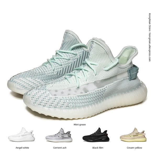 

kong nian autumn men shoes breathable tennis shoes luminous fashion daily men black sneakers casual