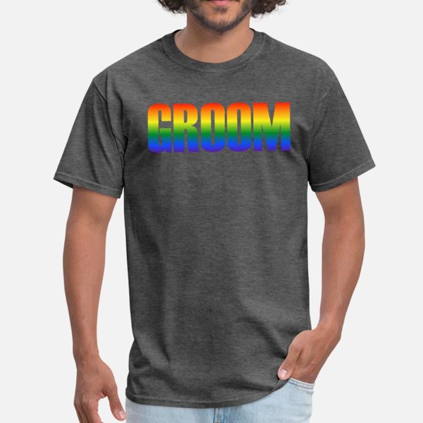 

groom lgbt gay pride lgbt t shirt men knitted tee shirt plus size 3xl solid color fitness humor spring vintage shirt