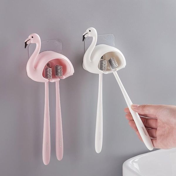 

ванная комната организация cute flamingo pattern подставка для зубных щеток зубная паста стеллаж для хранения зубной щетки диспенсер аксессу