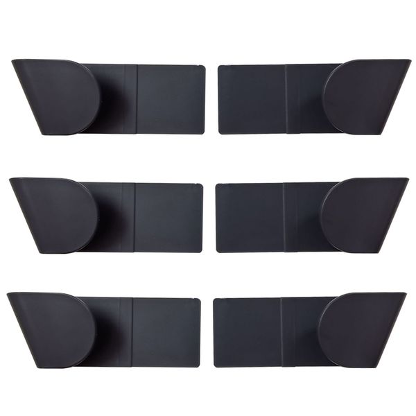 

3pairs hanging self adhesive abs kitchen storage pot lid rack strong bearing