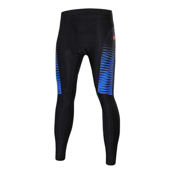 

racing pants spring autumn cycling men mtb road bike trousers padded 3d reflective bicycle long compression tights fitness wear, Black;blue