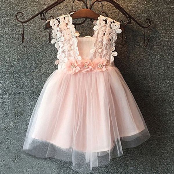 

girl's dresses 2-10 years fashion flower girls kids embroidery lace children's costume teenager pageant sleeveless formal, Red;yellow