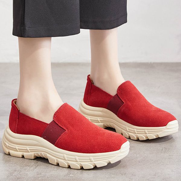 

женская обувь flat leather кроссовки женские 2020 женский комфортная мода повседневная обувь walking большой размер мокасины обувь, Black