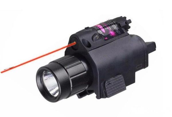 

2020-new flashlight tactical insight red laser cree led 300lm light torch lantern for pistol handgun for hunting camping fishing