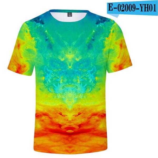 

tie dye printed men summer 18 colors 3d print shirts humor graphic aesthetic men clothing