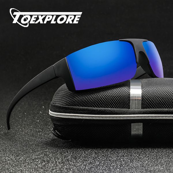 

toexplore fashion square men polarized anti-glare sunglasses driving outdoor mirror eyewear women brand design sun glasses uv400, White;black