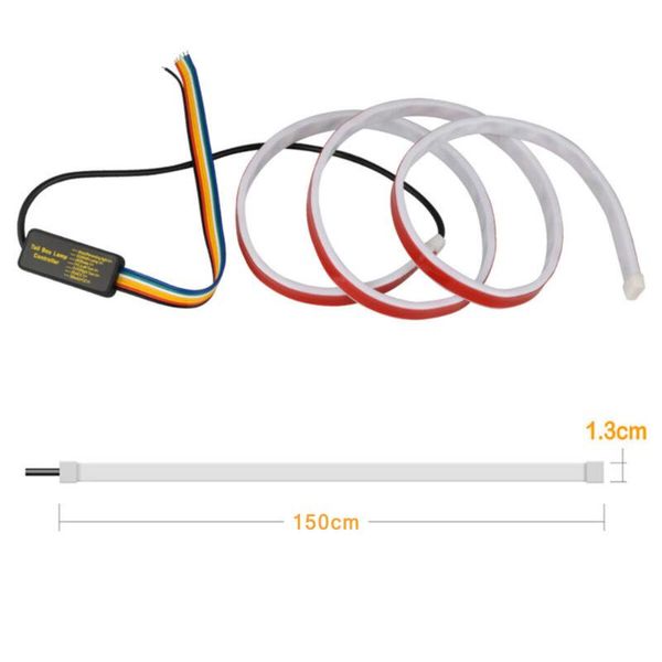 

brake led strip lamp signal flow led 4 color rgb car trucks rear suv rv