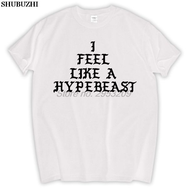 

i feel like a hypebeast qiasomar sneakercon tlop male t-shirt black new tee