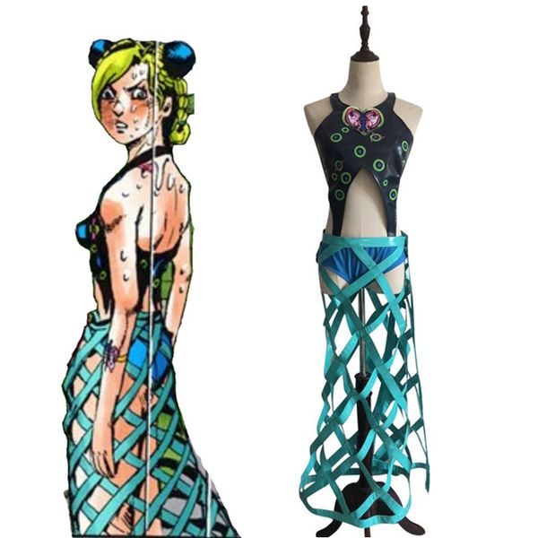 

jojo's bizarre adventure art6 stone ocean jolyne cujoh cosplay costume, Black