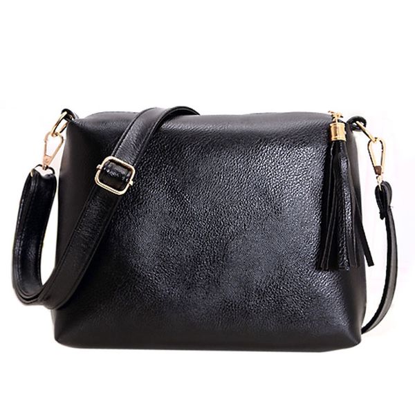 

brand designer women bag soft pu leather fringe crossbody bag shoulder women messenger bags candy color simple bolsa sac #30