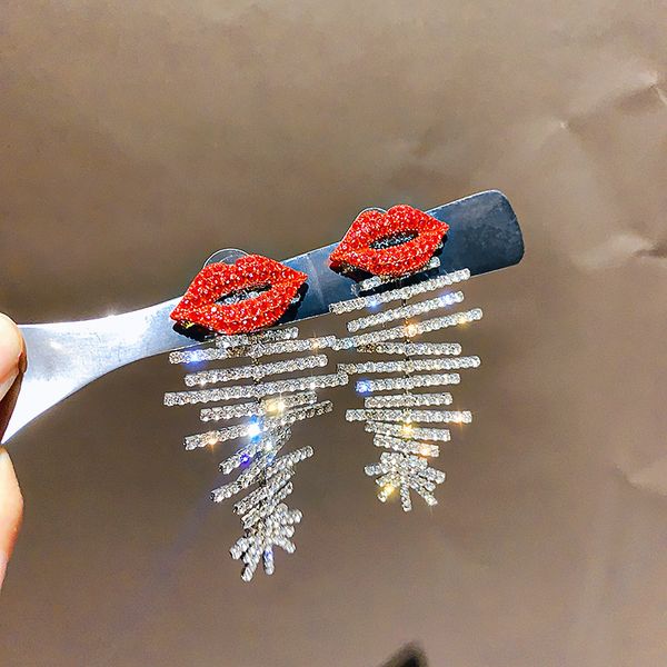 

personality women earrings silver gold plated rhinestone fish bone earrings for girls prom party wedding nice gift jewelry accessories, Golden